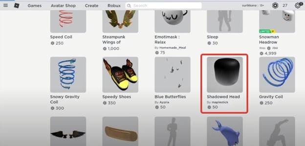 Как продавать вещи в Roblox